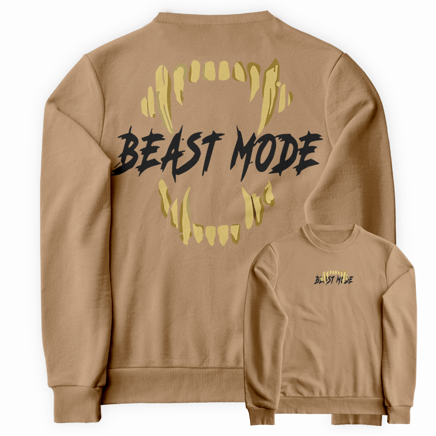 Blusa de Moletom Gola Redonda Beast Mode Presas