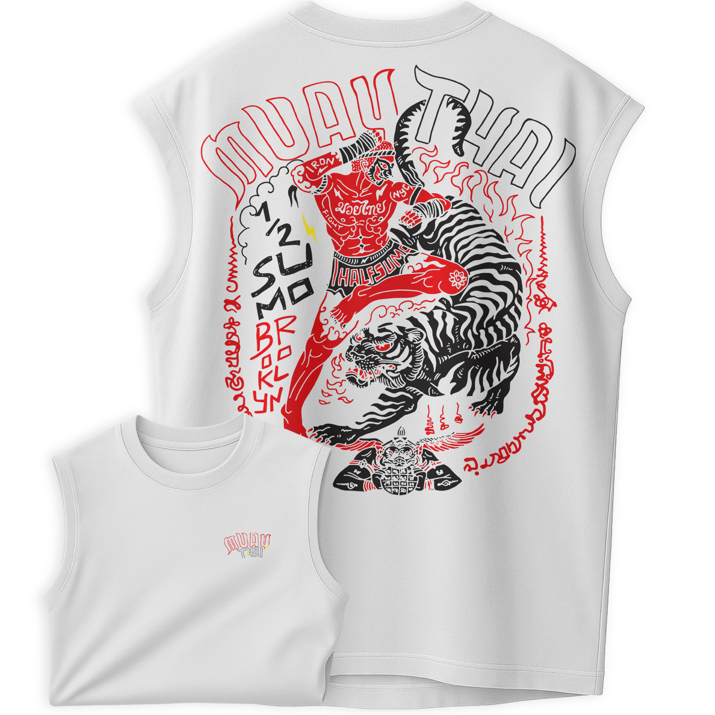 Regata Oversized Tiger Muay Thai Stile Fighter