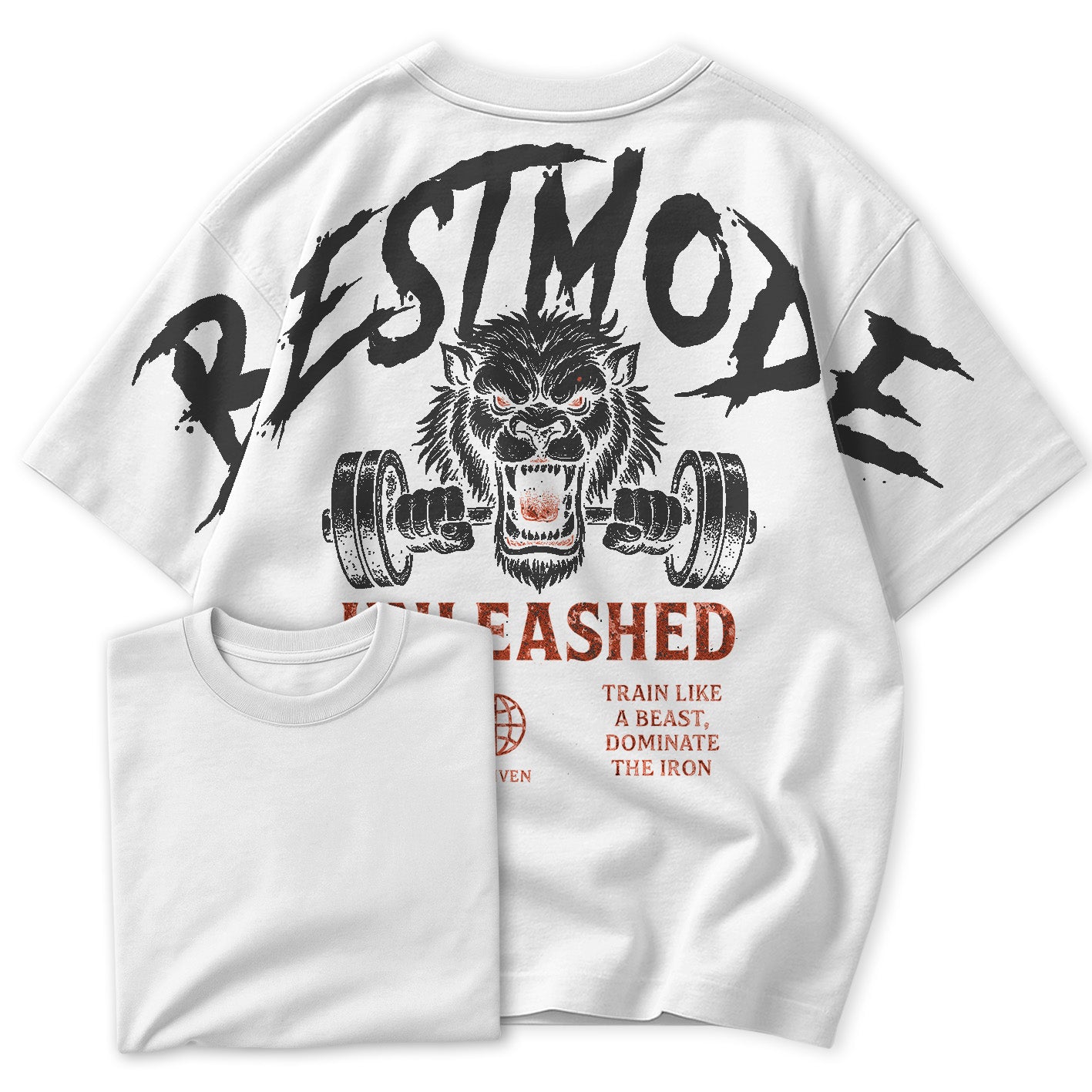Camiseta Oversized BestMode Unleashed Train Like A Best