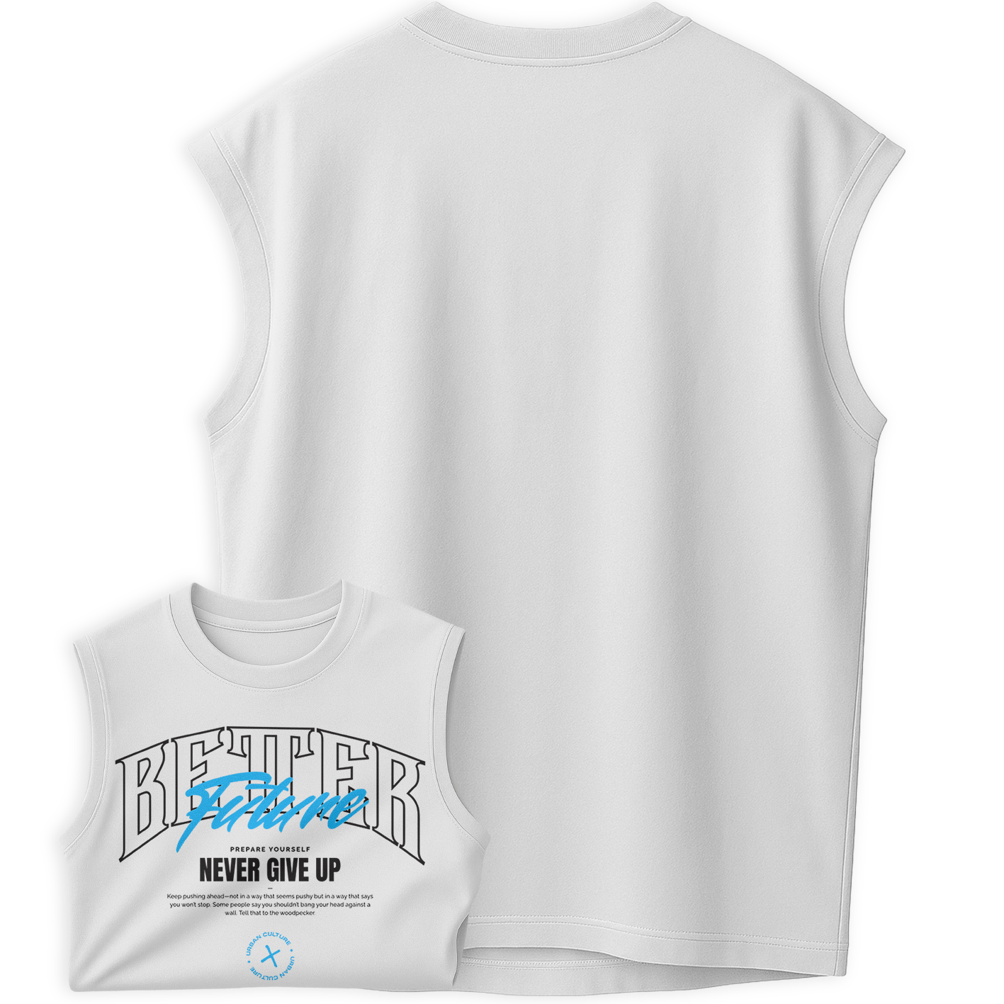 Regata Oversized Better Future Give Up Urban Culture Treino Academia