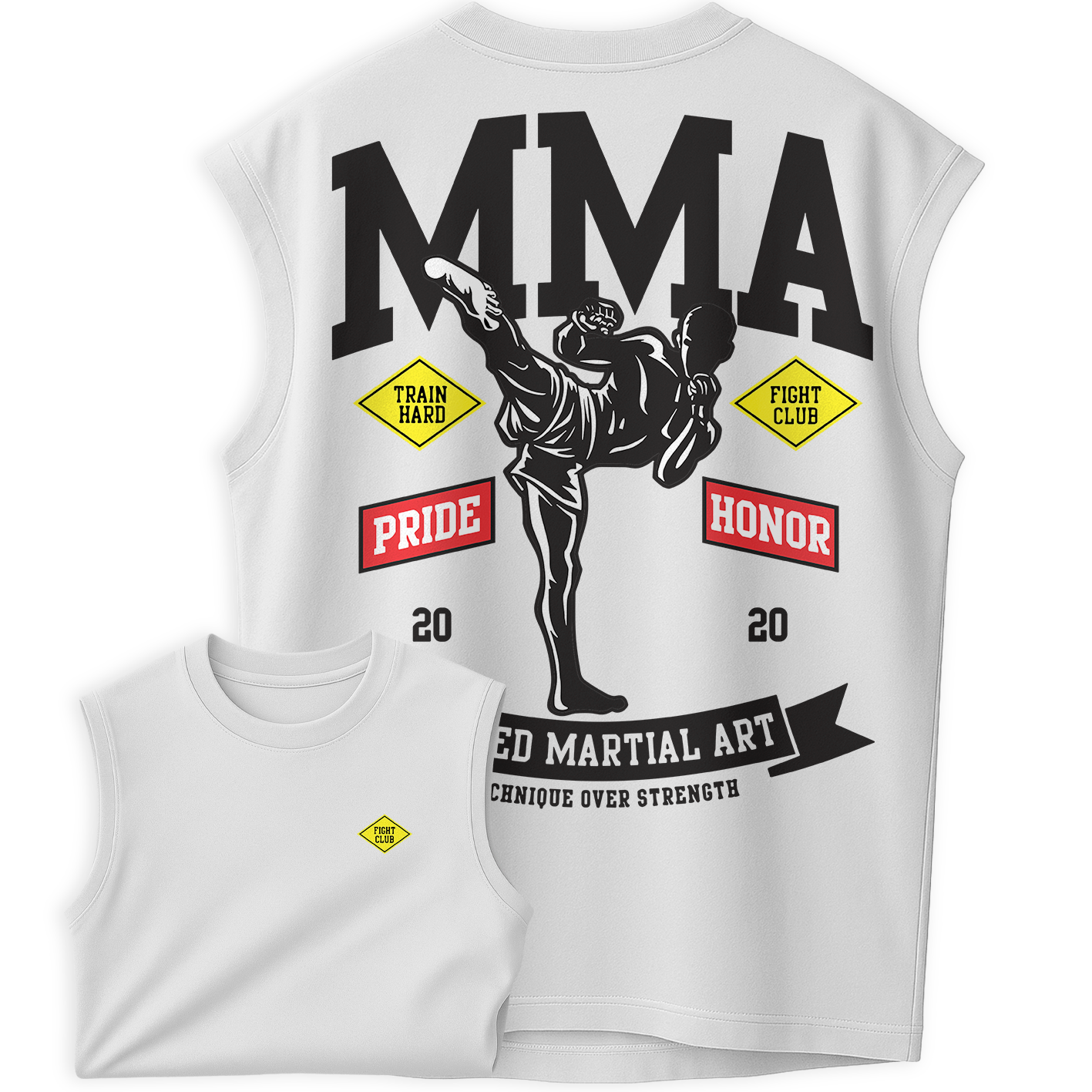 Regata Oversized Fight Clug Artes Marciais MMA Luta Pride