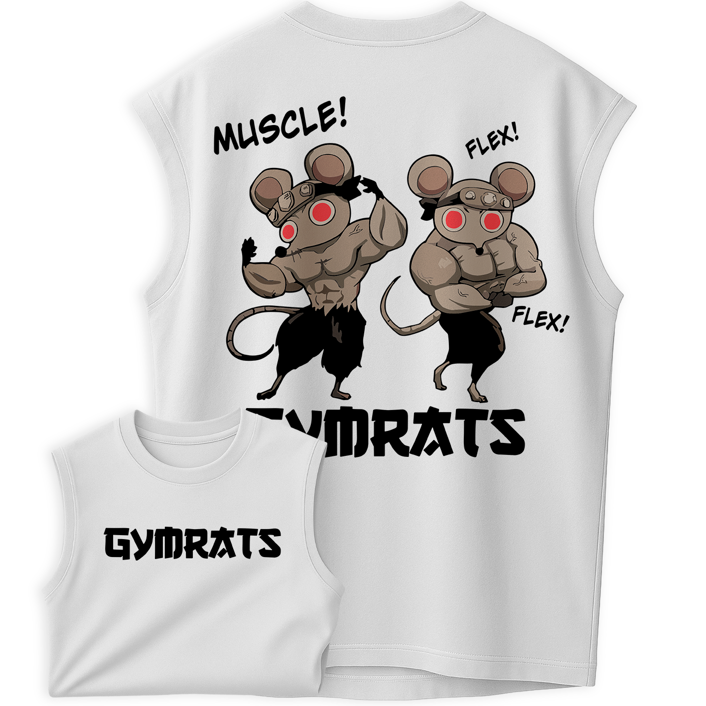 Regata Oversized Muscle Flex GymRats Treino Brothers