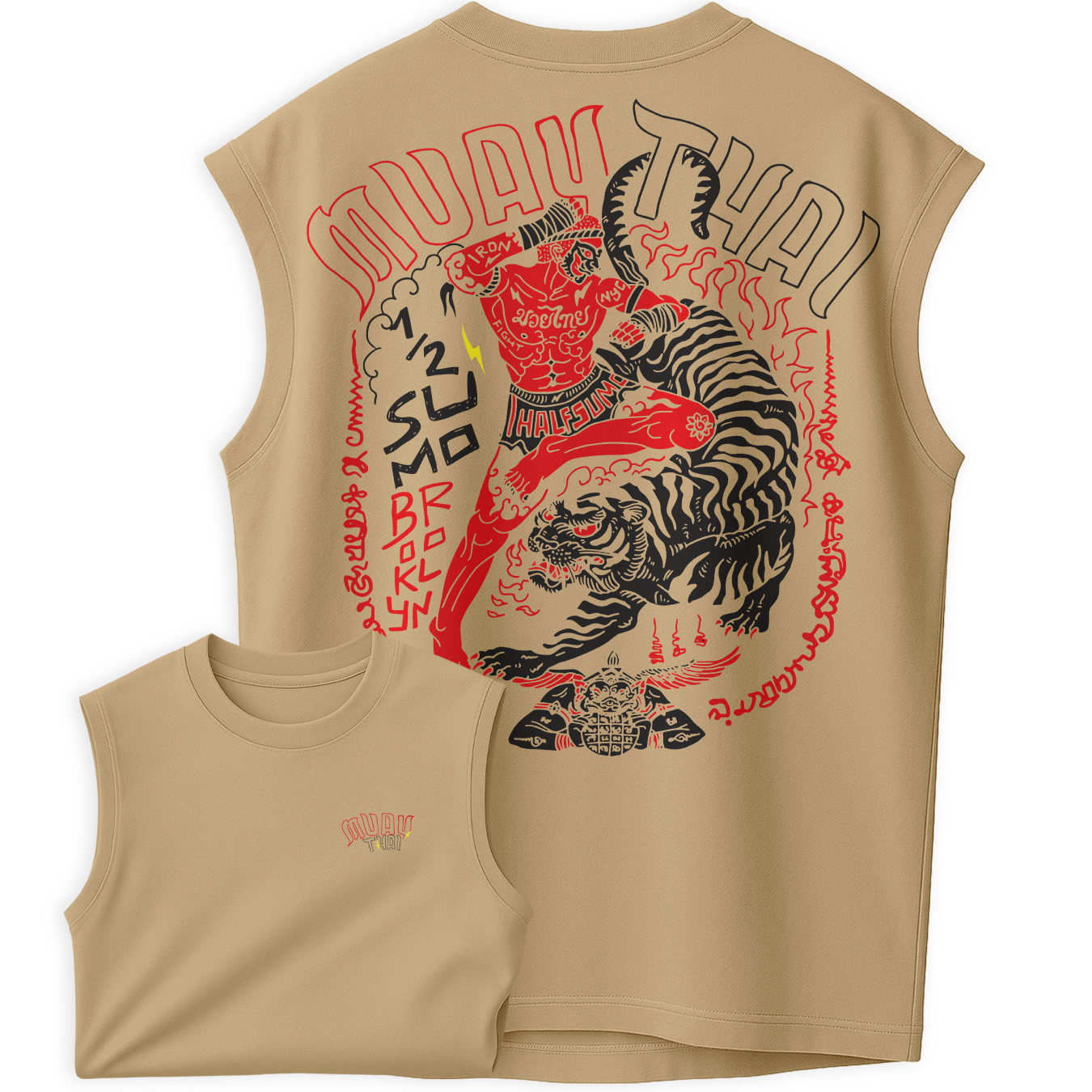 Regata Oversized Tiger Muay Thai Stile Fighter