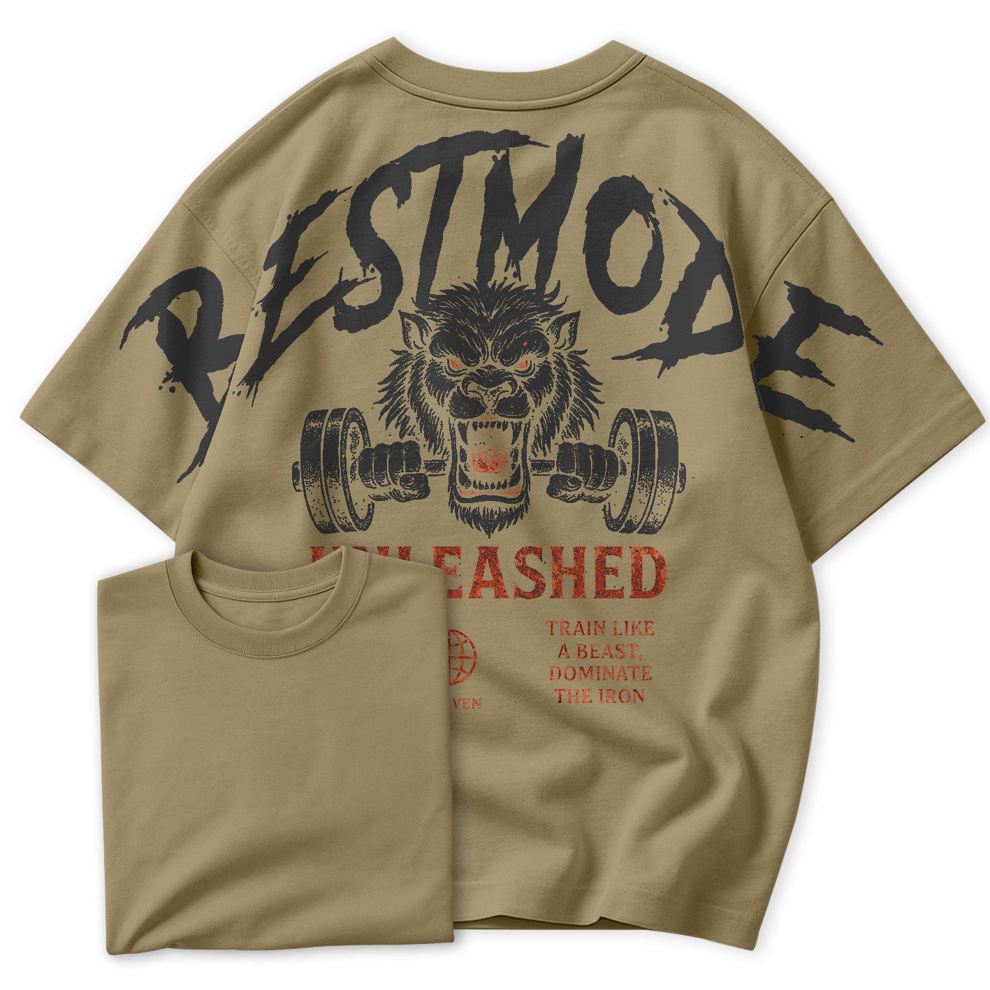 Camiseta Oversized BestMode Unleashed Train Like A Best