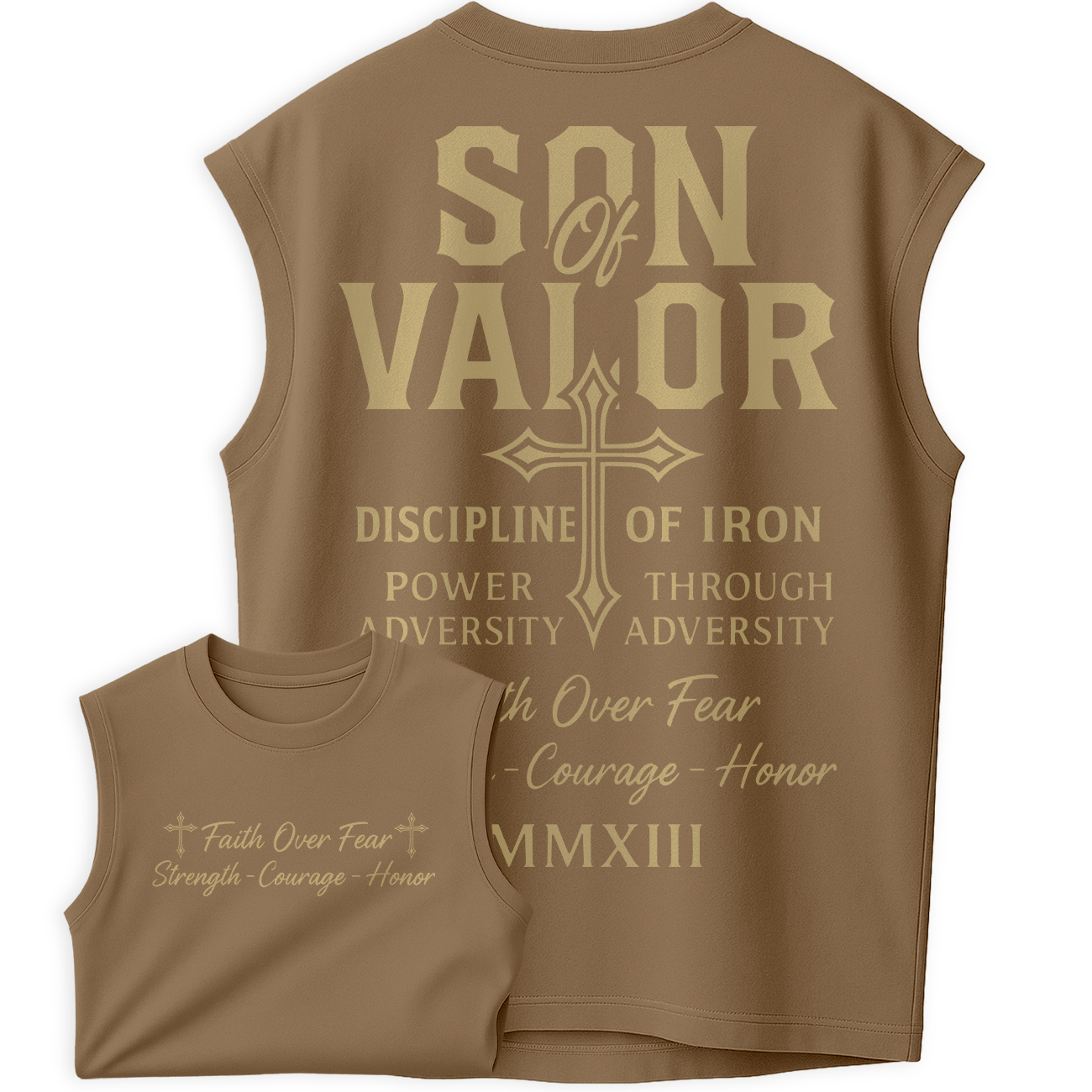 Regata Oversized Son Of Discipline and Valor Train Hard Street Academia