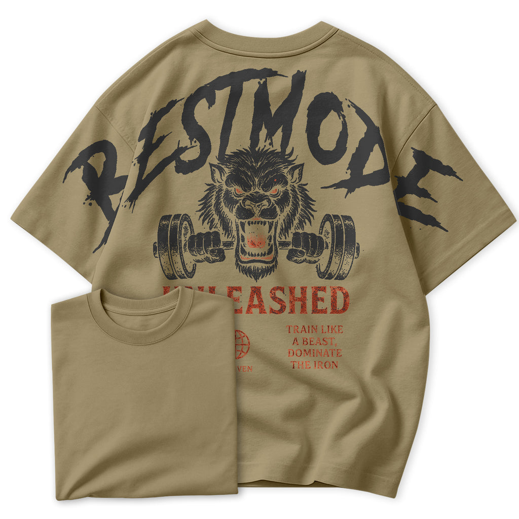 Camiseta Oversized BestMode Unleashed Train Like A Best