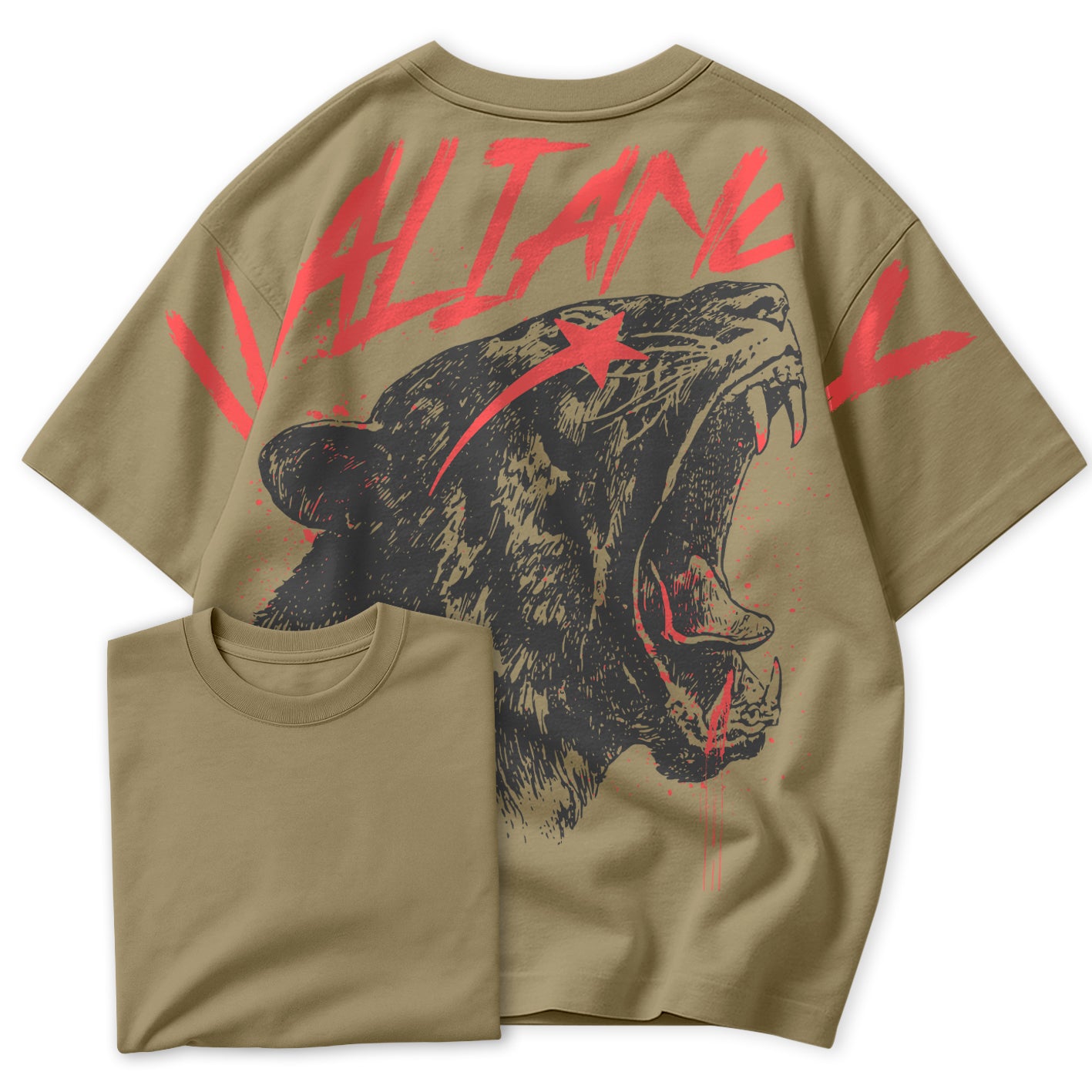 Camiseta Oversized Pantera Valiant Streetwear Estilo StrongBro
