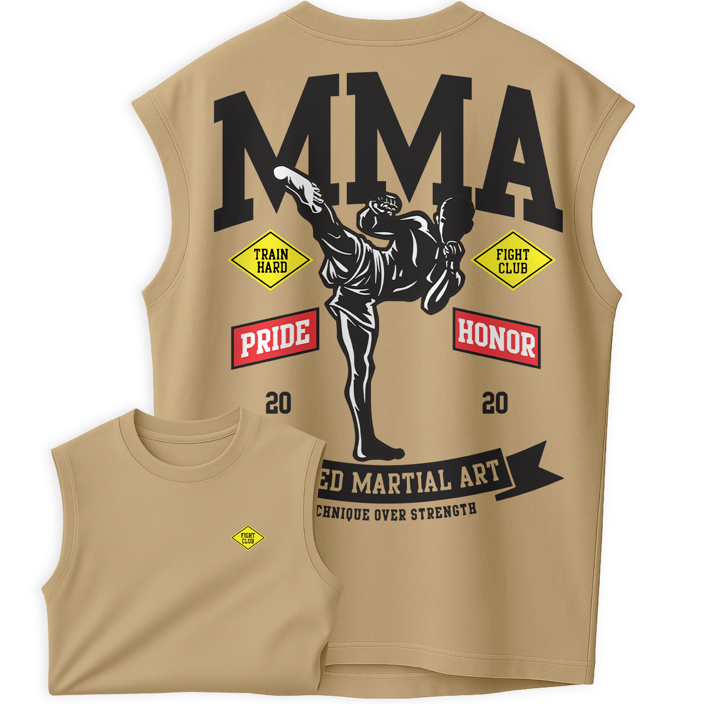 Regata Oversized Fight Clug Artes Marciais MMA Luta Pride