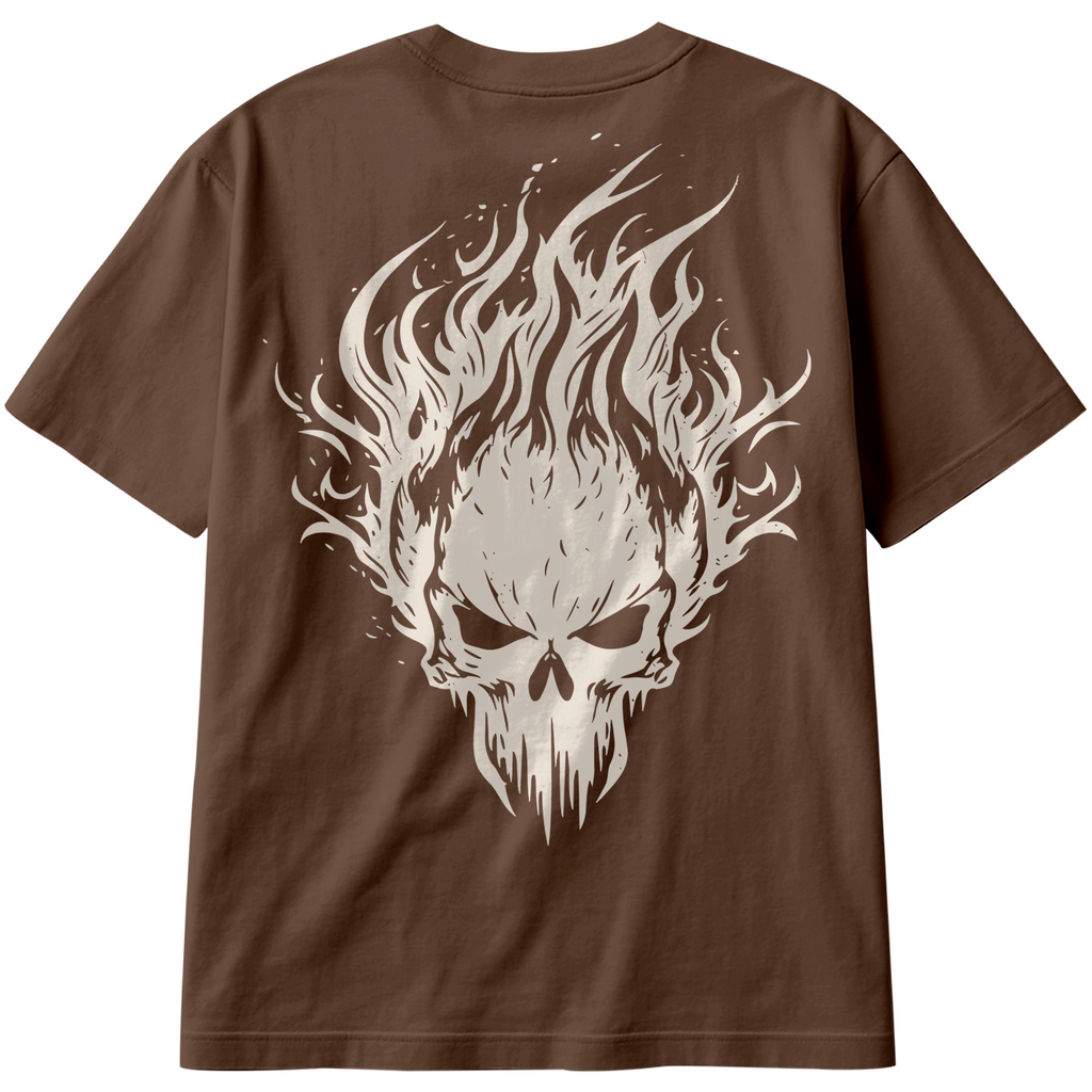 Camiseta Oversized Mystery Skull Train Hard Academia Caveira