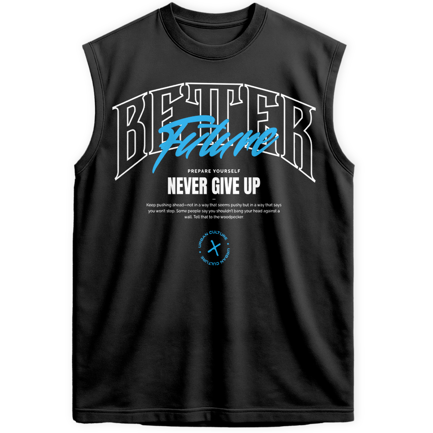 Regata Oversized Better Future Give Up Urban Culture Treino Academia