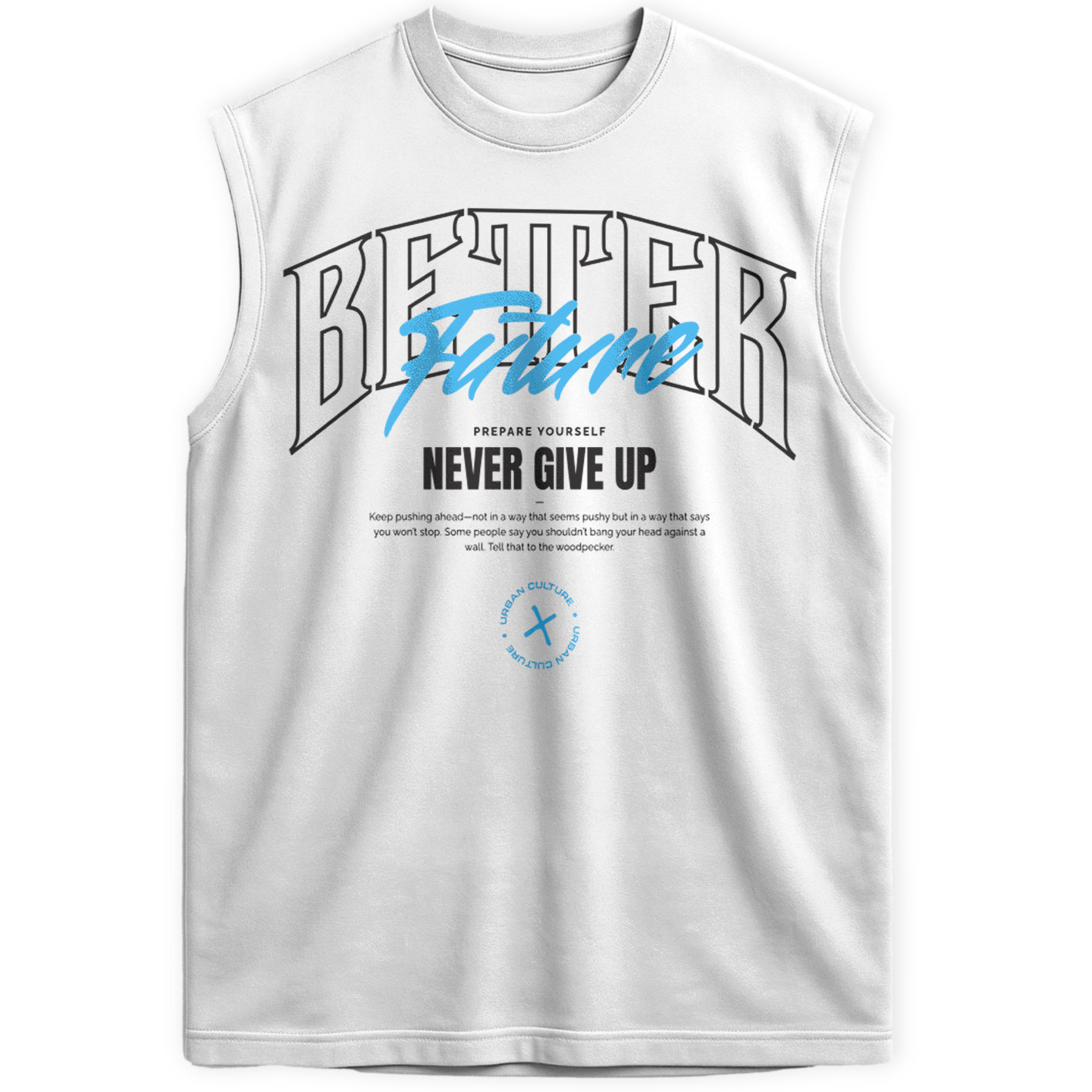 Regata Oversized Better Future Give Up Urban Culture Treino Academia