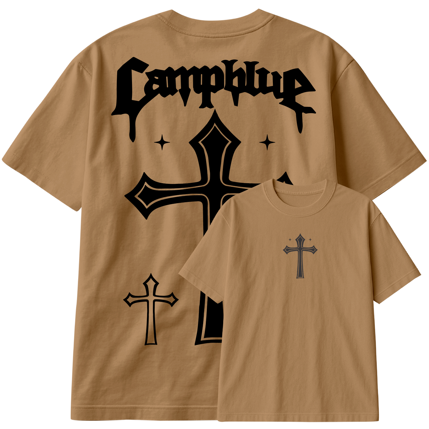 Camiseta Oversized Cruz Treino Casual StreetWear Urban Academia