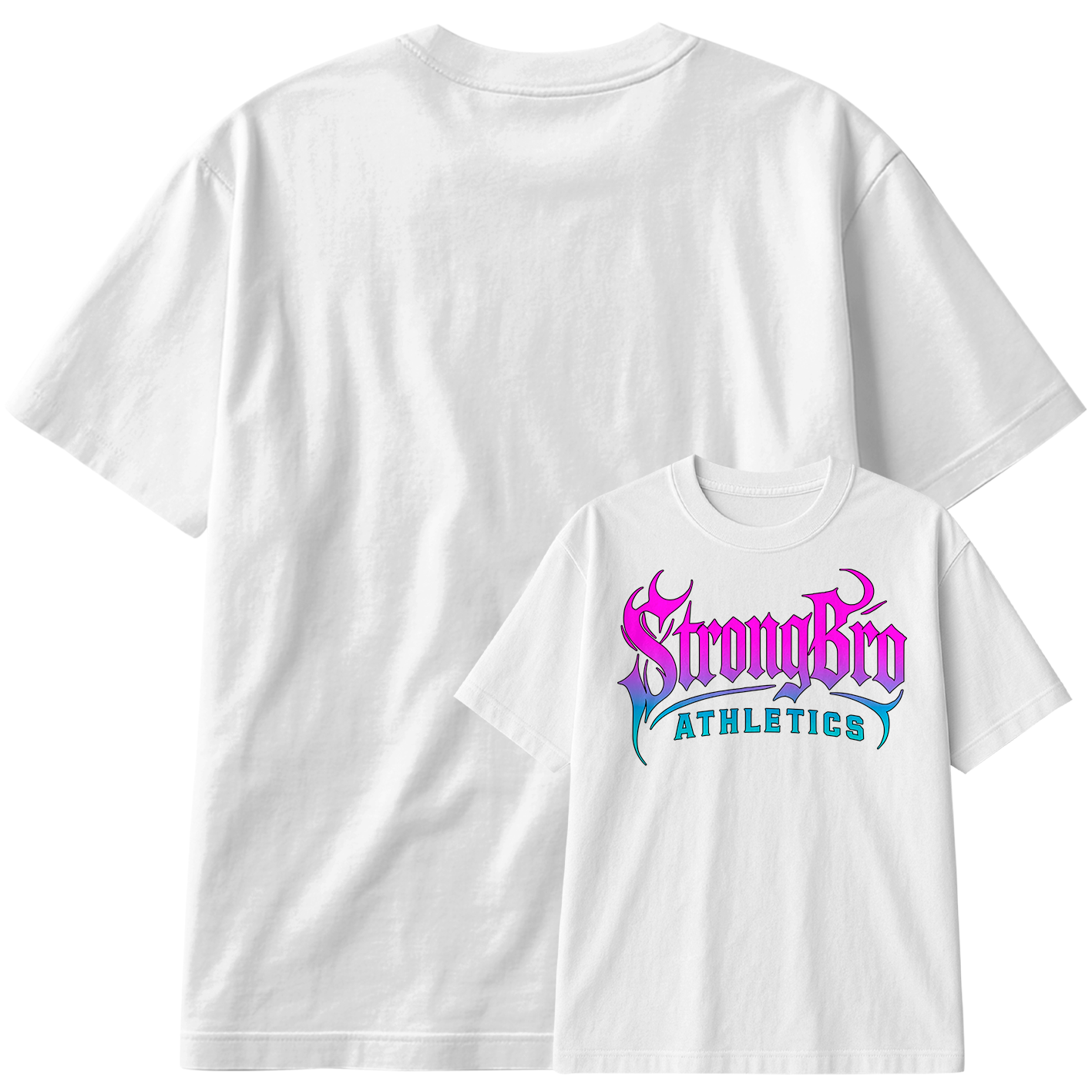 Camiseta Oversized StrongBro Athletics Train Hard Gym