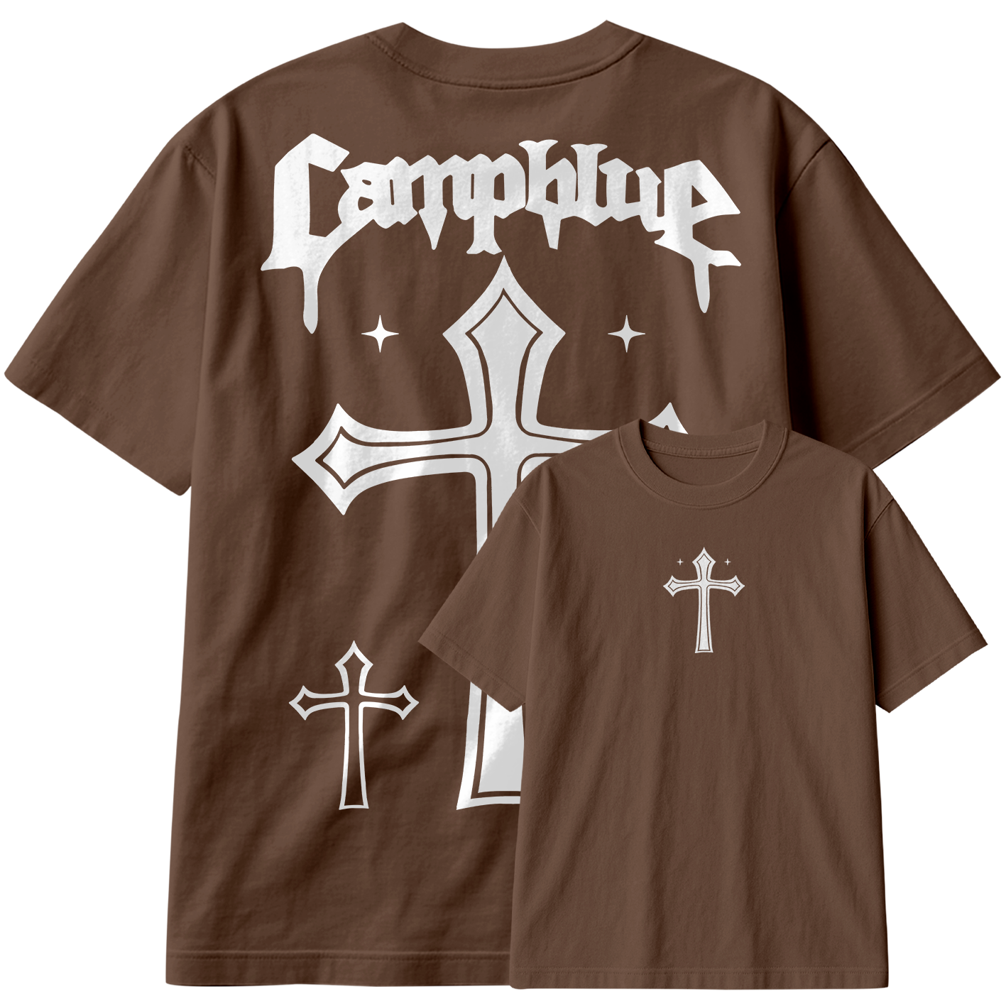 Camiseta Oversized Cruz Treino Casual StreetWear Urban Academia