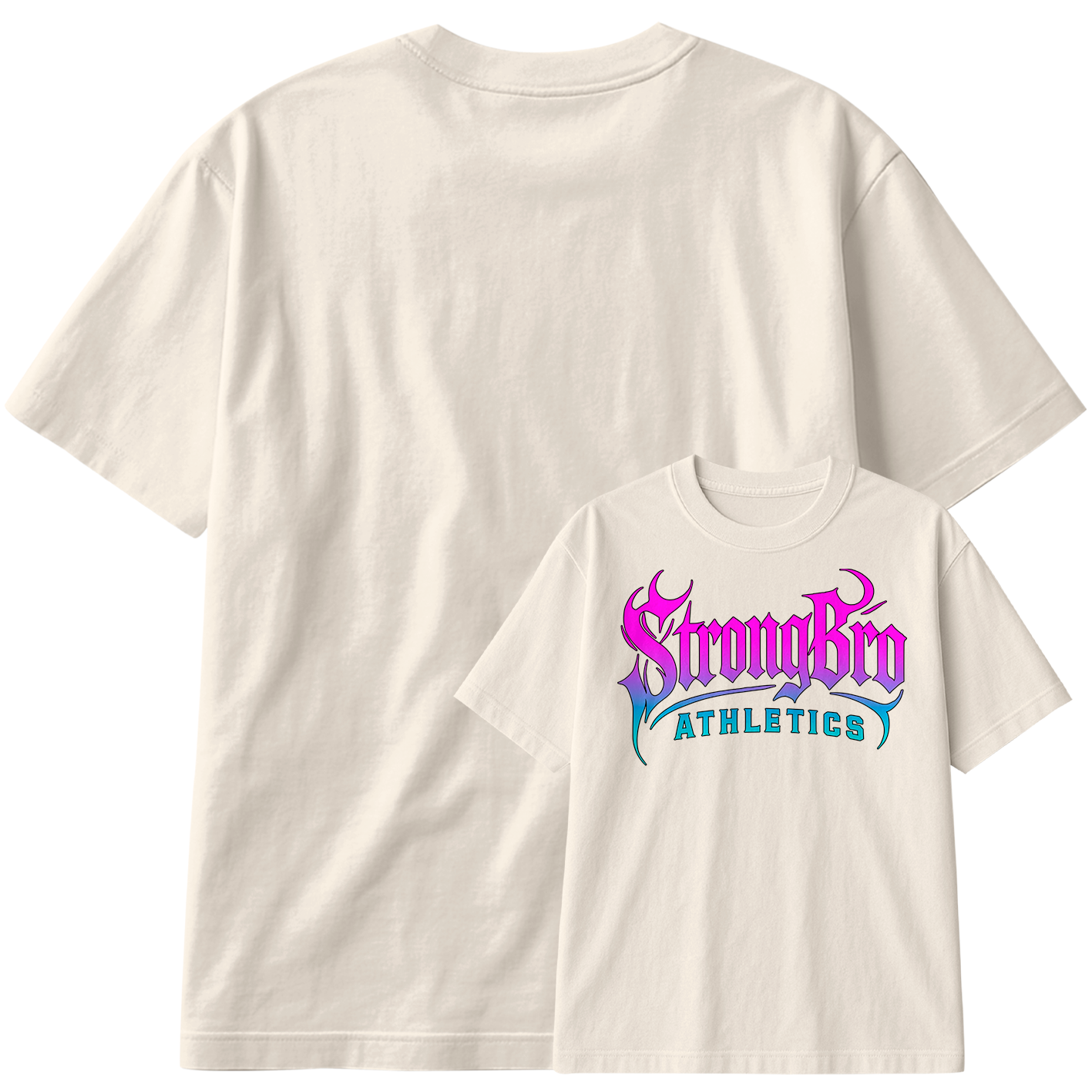 Camiseta Oversized StrongBro Athletics Train Hard Gym