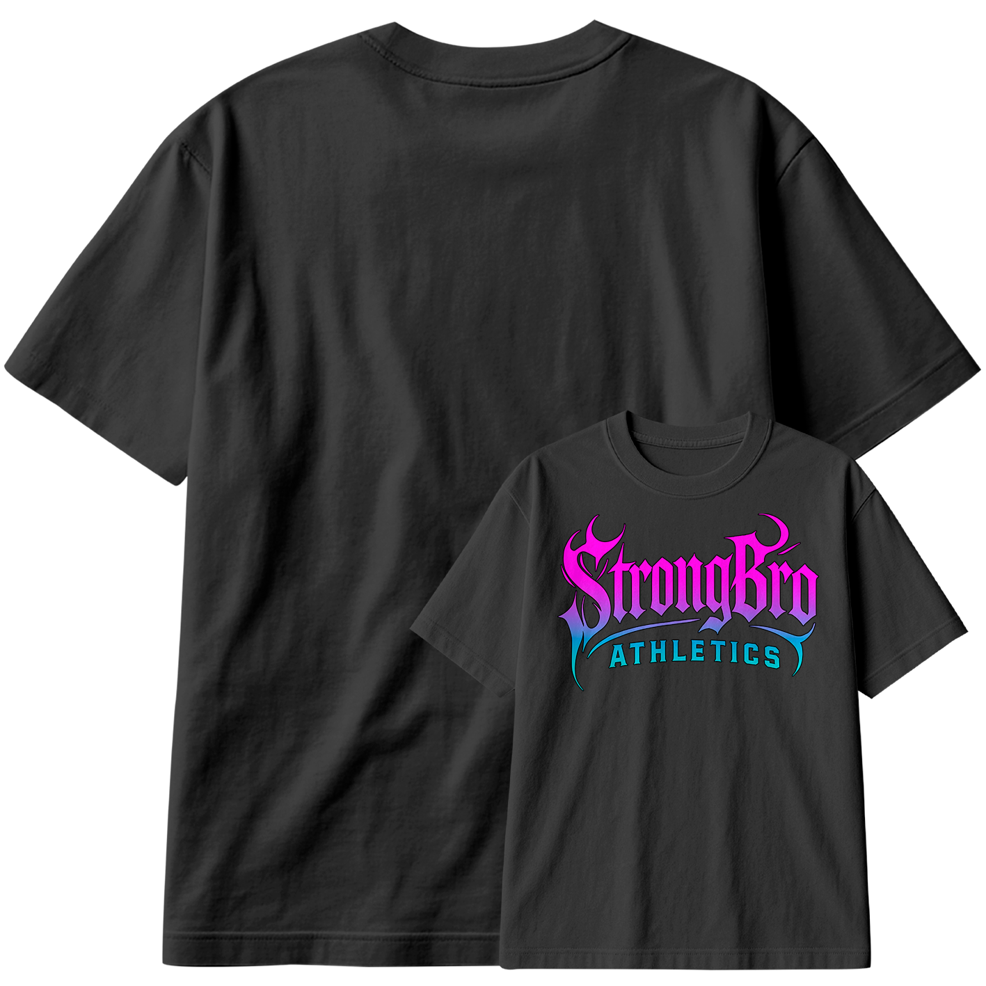 Camiseta Oversized StrongBro Athletics Train Hard Gym