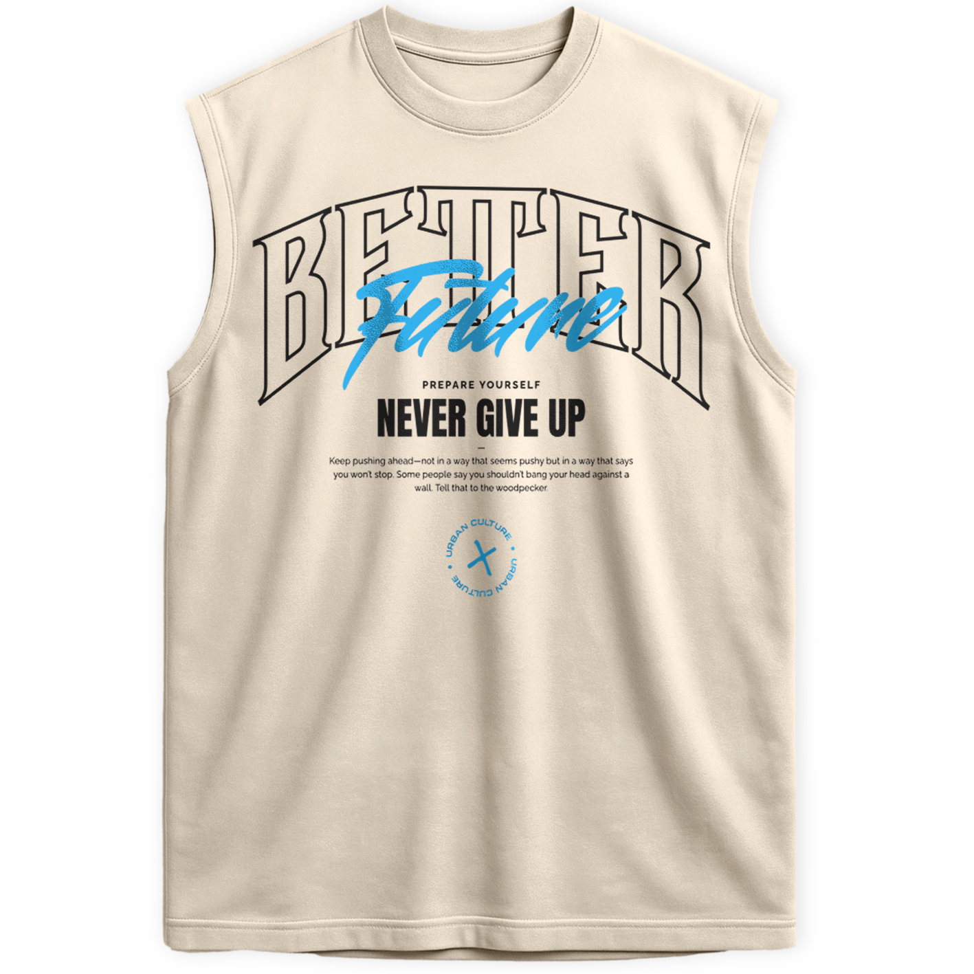 Regata Oversized Better Future Give Up Urban Culture Treino Academia