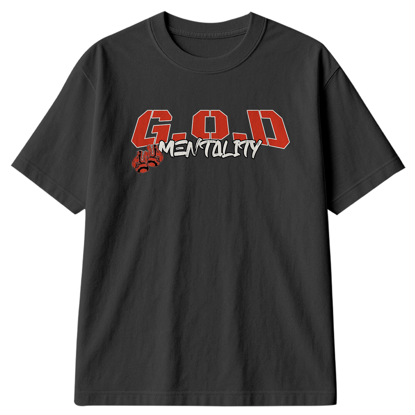 Camiseta Oversized G.O.D Mentality Boxing Retro StreetWear Urban