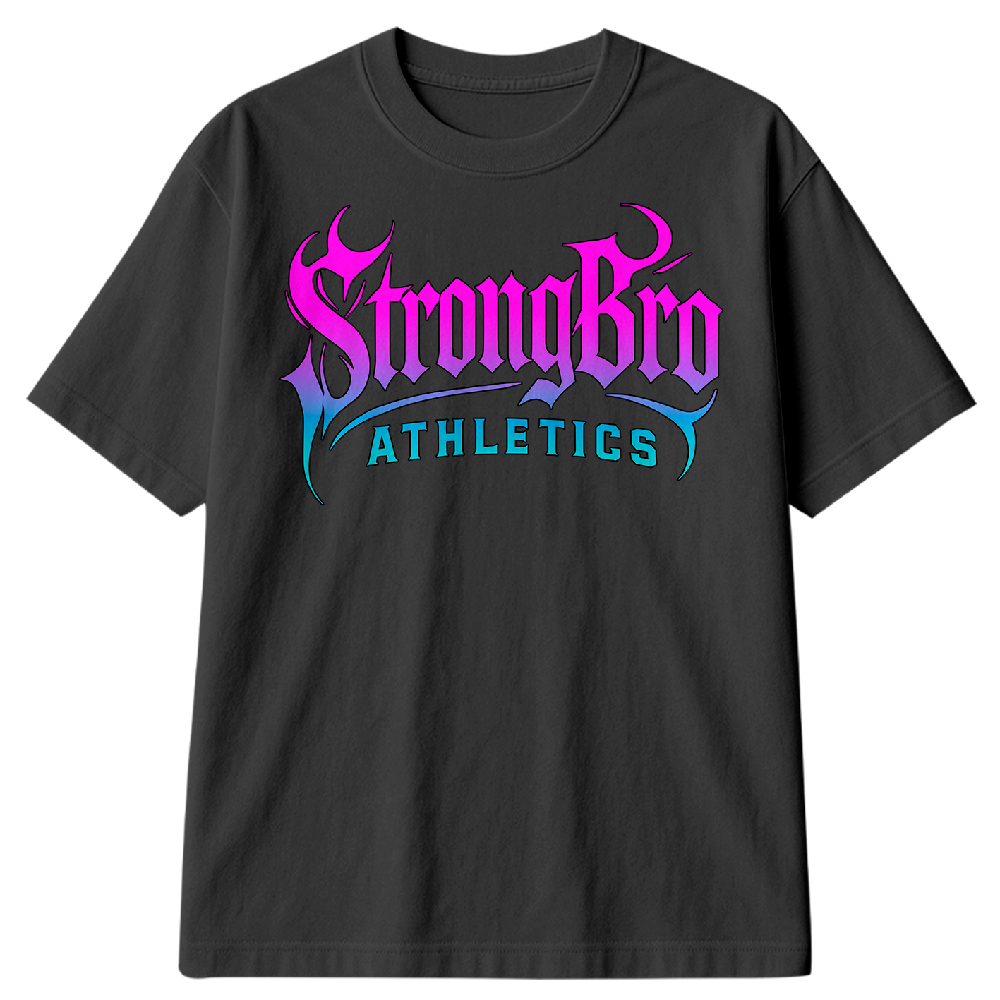 Camiseta Oversized StrongBro Athletics Train Hard Gym