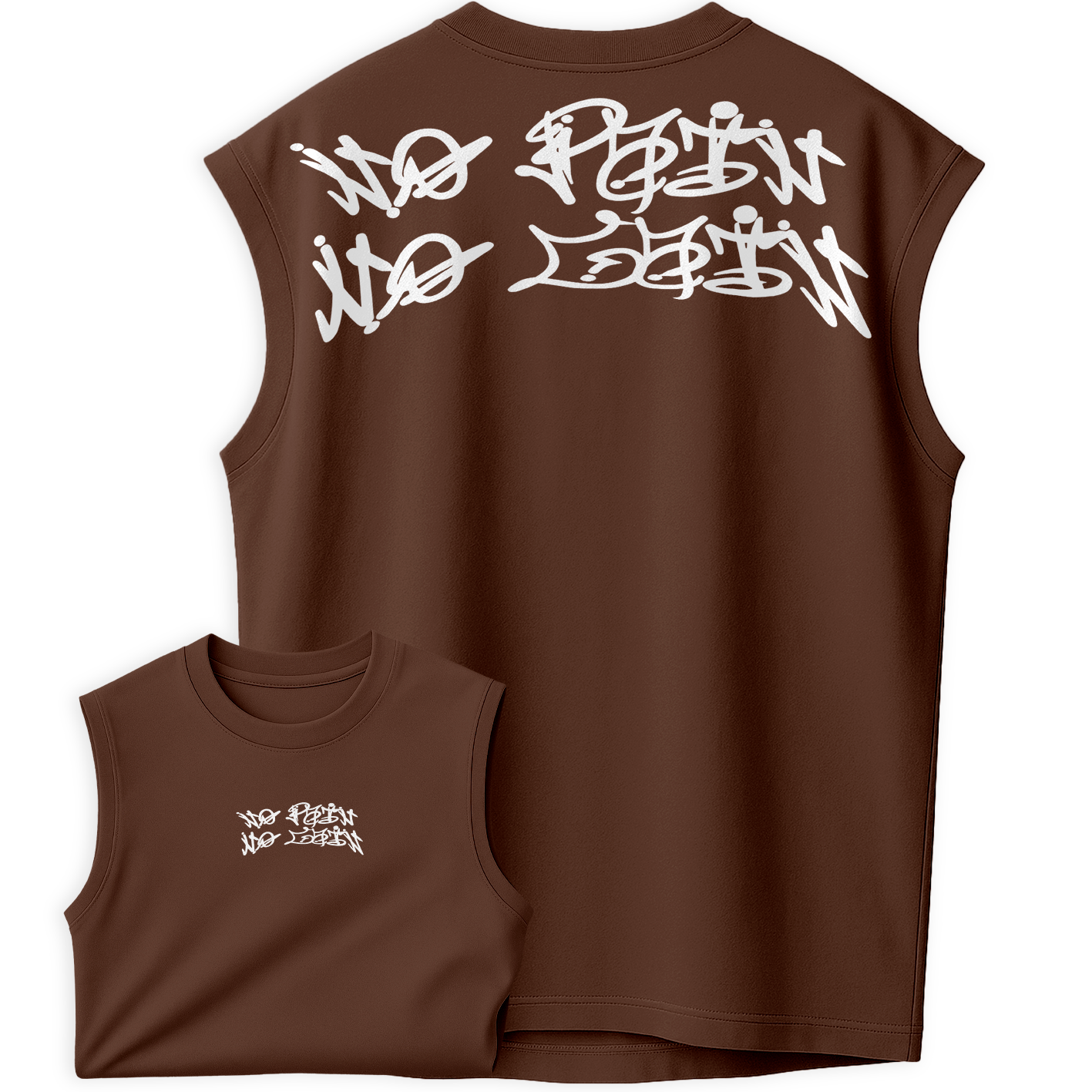 Regata Oversized No Pain No Gain Grafite Pixado