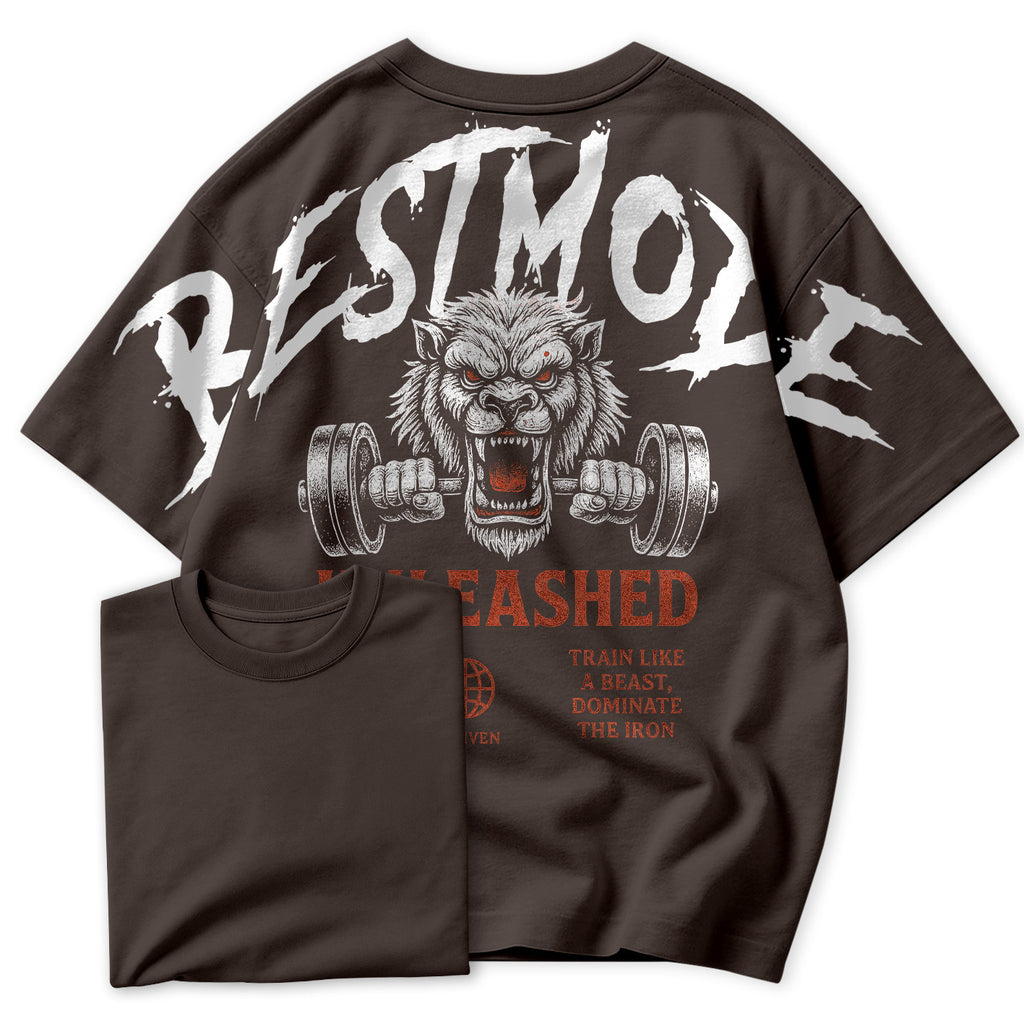 Camiseta Oversized BestMode Unleashed Train Like A Best