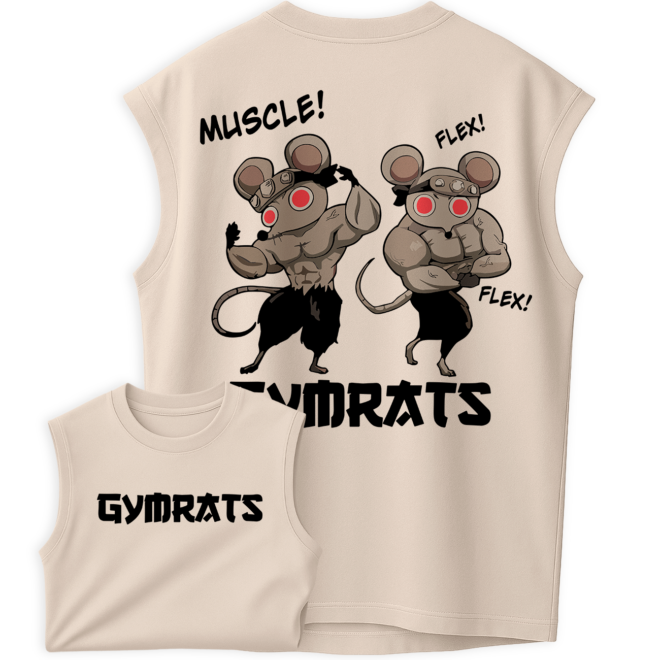 Regata Oversized Muscle Flex GymRats Treino Brothers