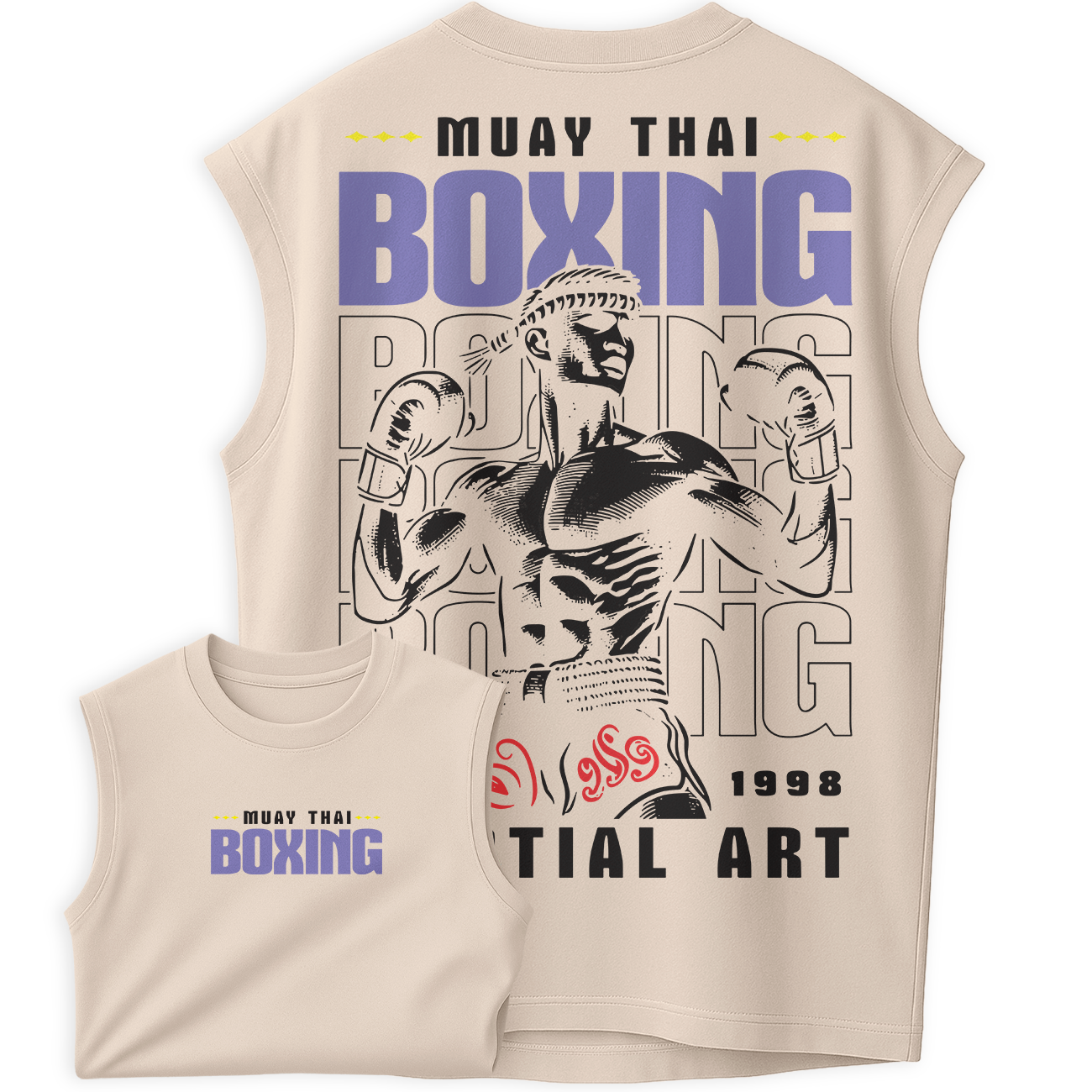 Regata Oversized Boxing Muay Thai Art Martial Style Urban