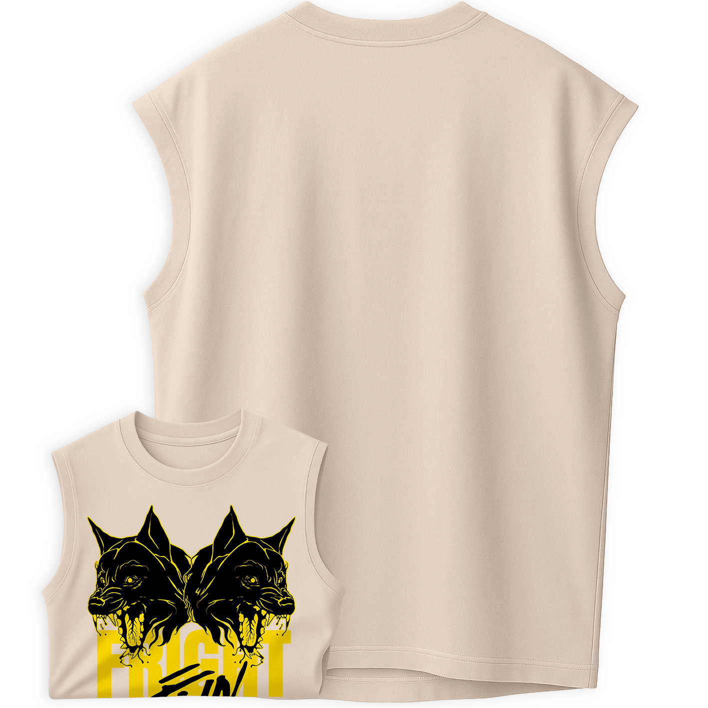 Regata Oversized Fright Night Lobos Wolf Treino Style Academia