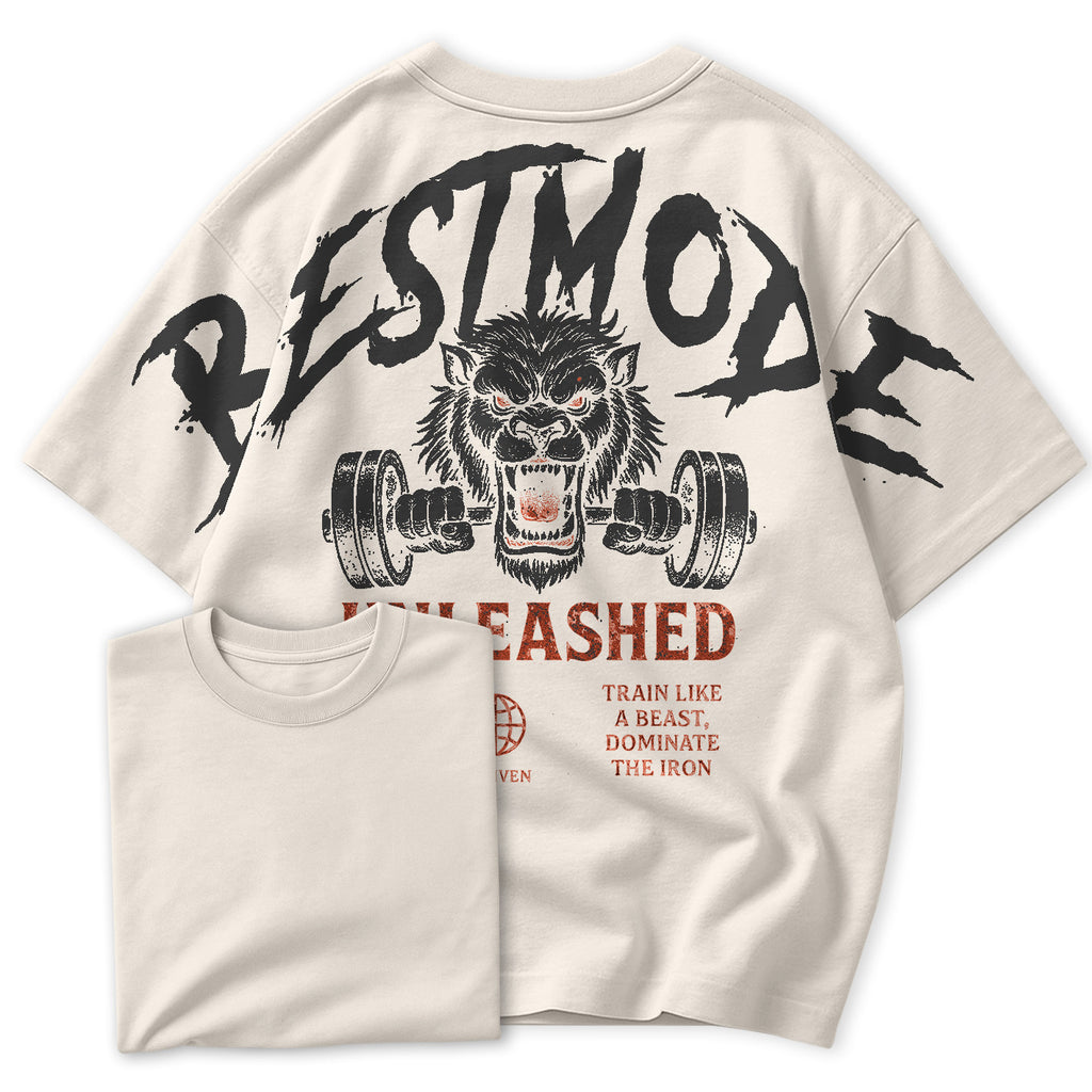 Camiseta Oversized BestMode Unleashed Train Like A Best