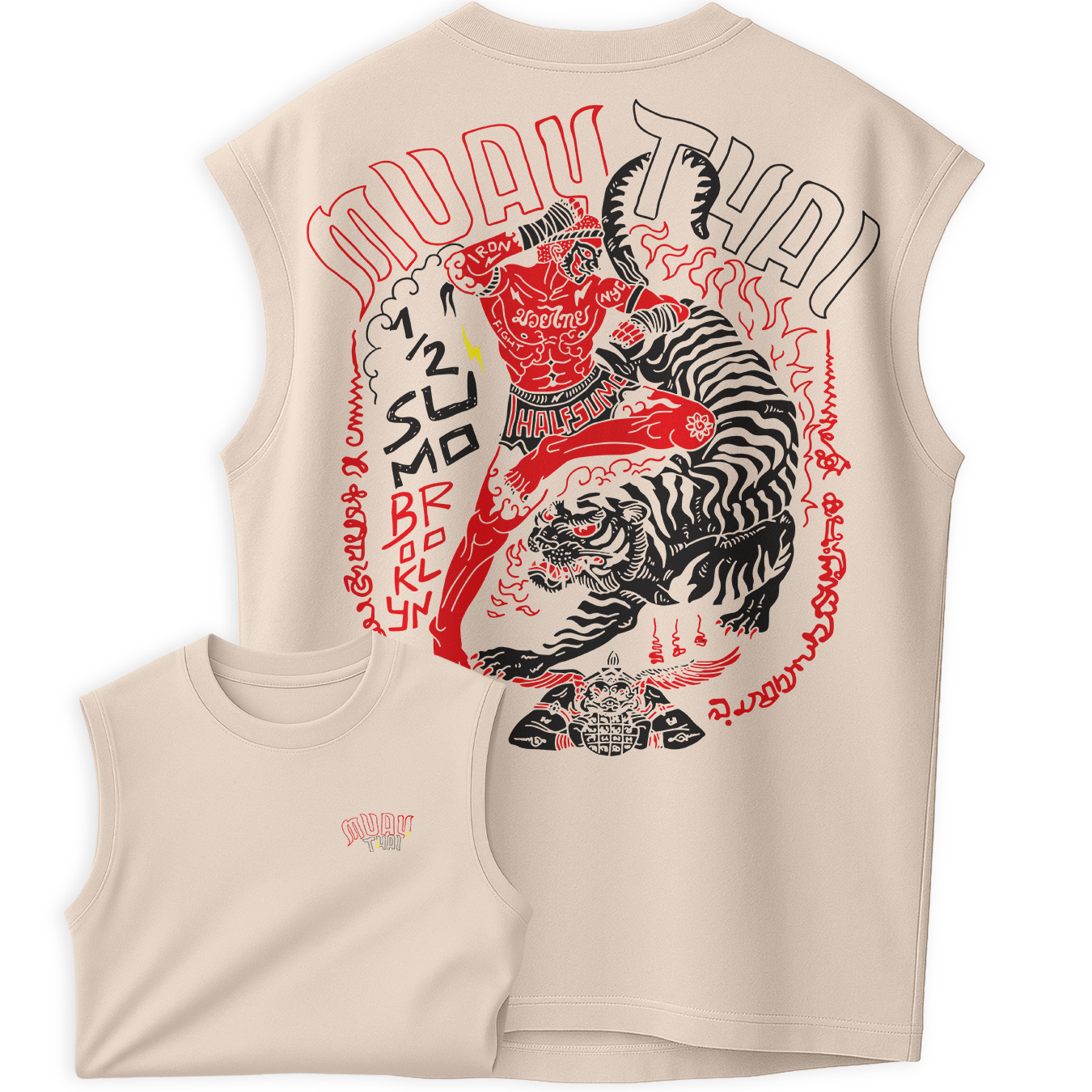 Regata Oversized Tiger Muay Thai Stile Fighter