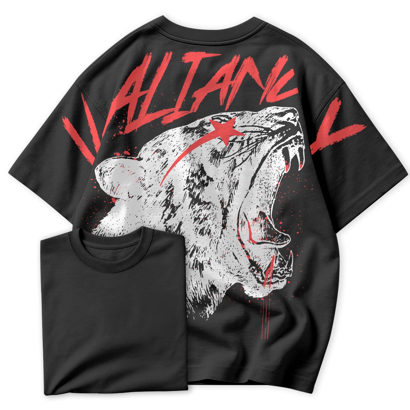 Camiseta Oversized Pantera Valiant Streetwear Estilo StrongBro