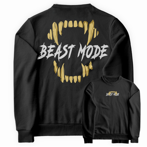 Blusa de Moletom Gola Redonda Beast Mode Presas
