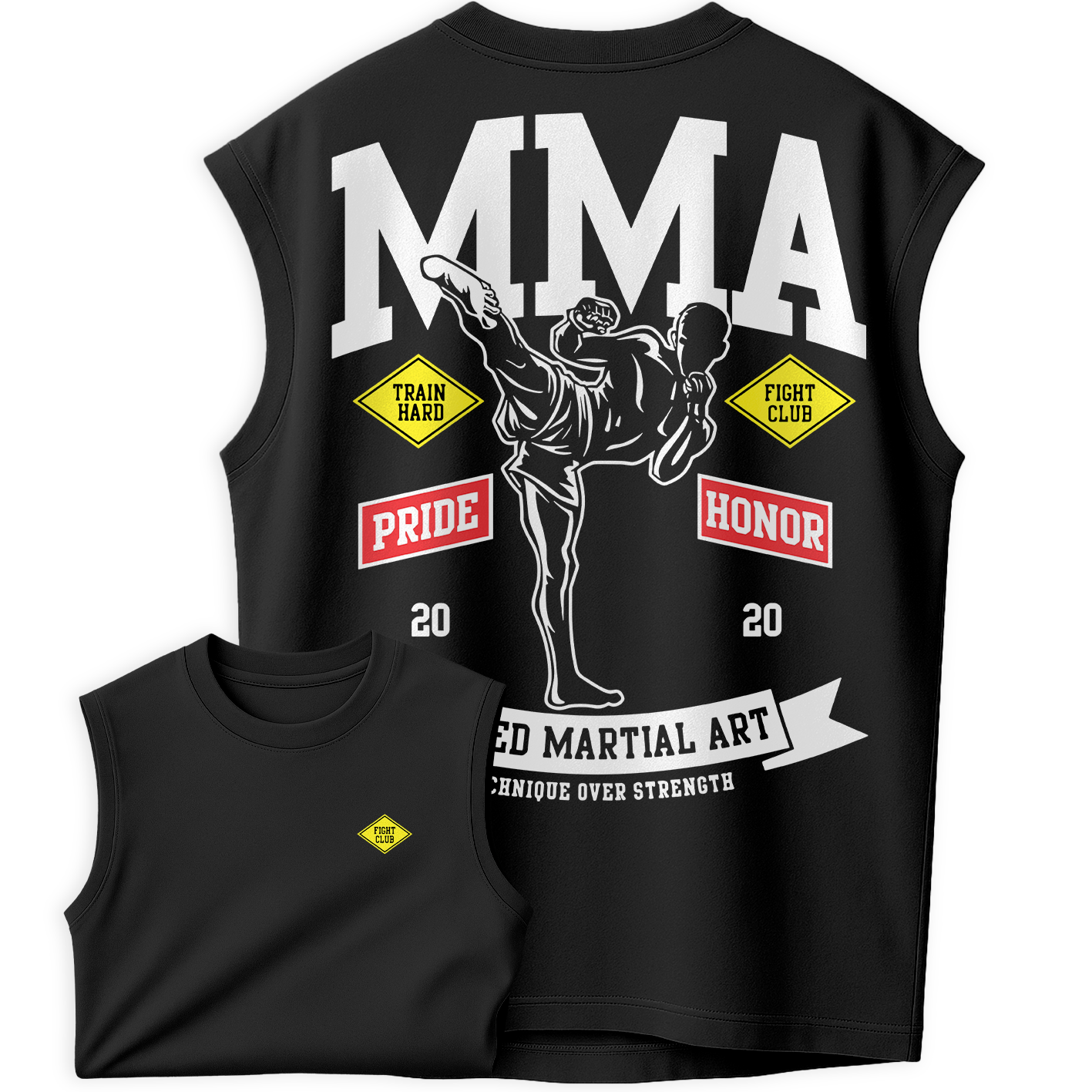 Regata Oversized Fight Clug Artes Marciais MMA Luta Pride