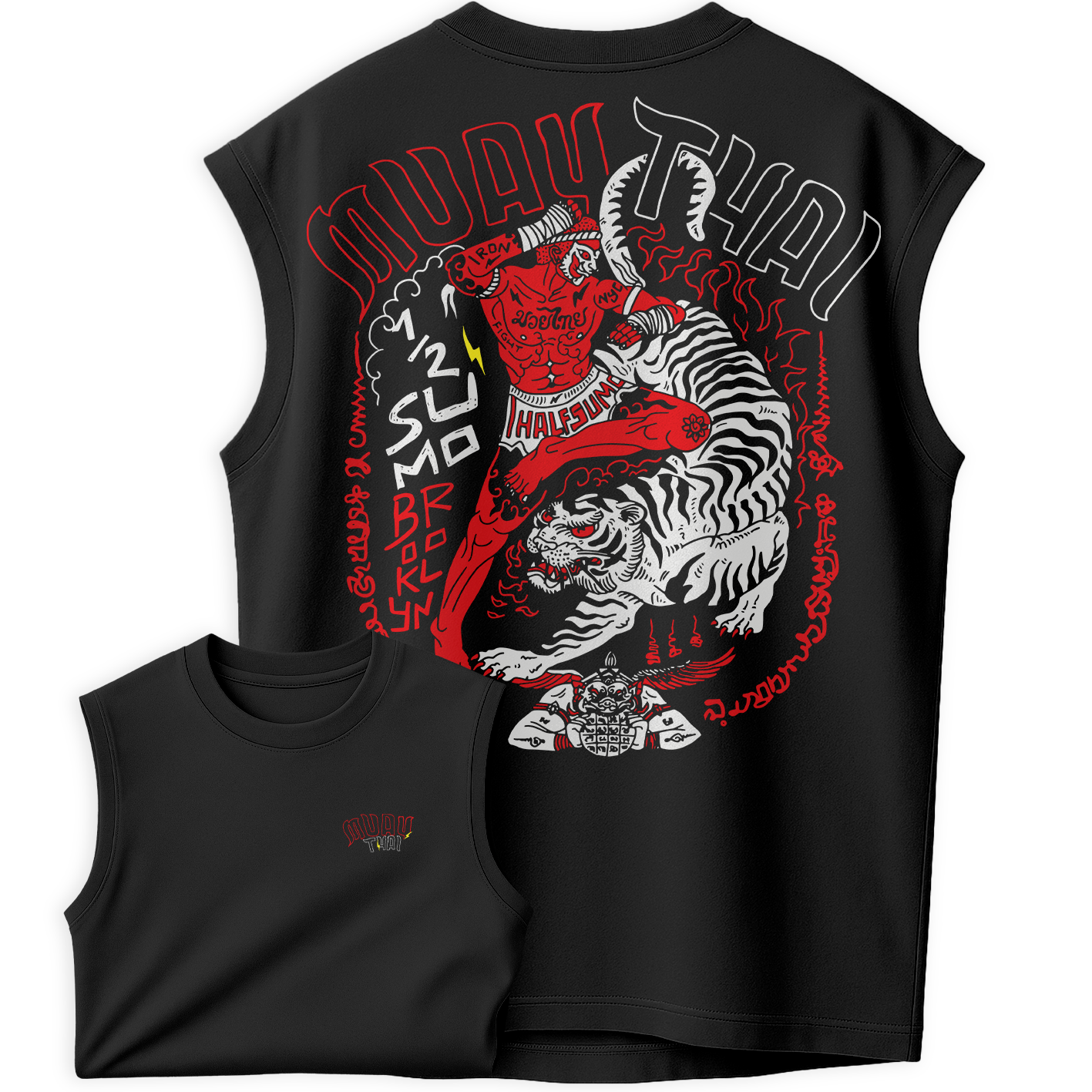 Regata Oversized Tiger Muay Thai Stile Fighter