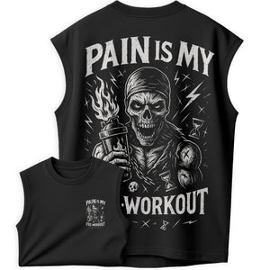Regata Oversized Pain is My Pre-Workout "Meu Pré-Treino é a Dor"