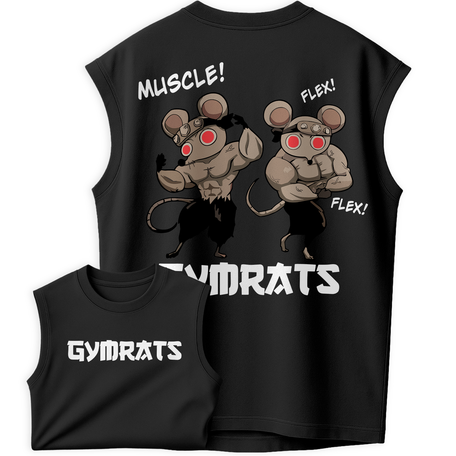 Regata Oversized Muscle Flex GymRats Treino Brothers