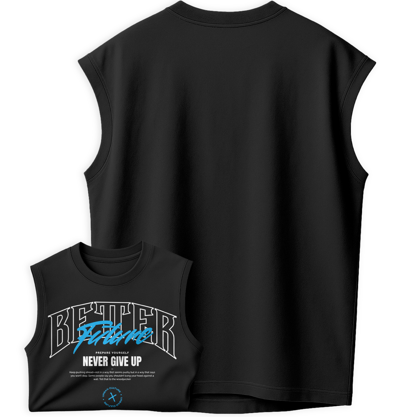 Regata Oversized Better Future Give Up Urban Culture Treino Academia