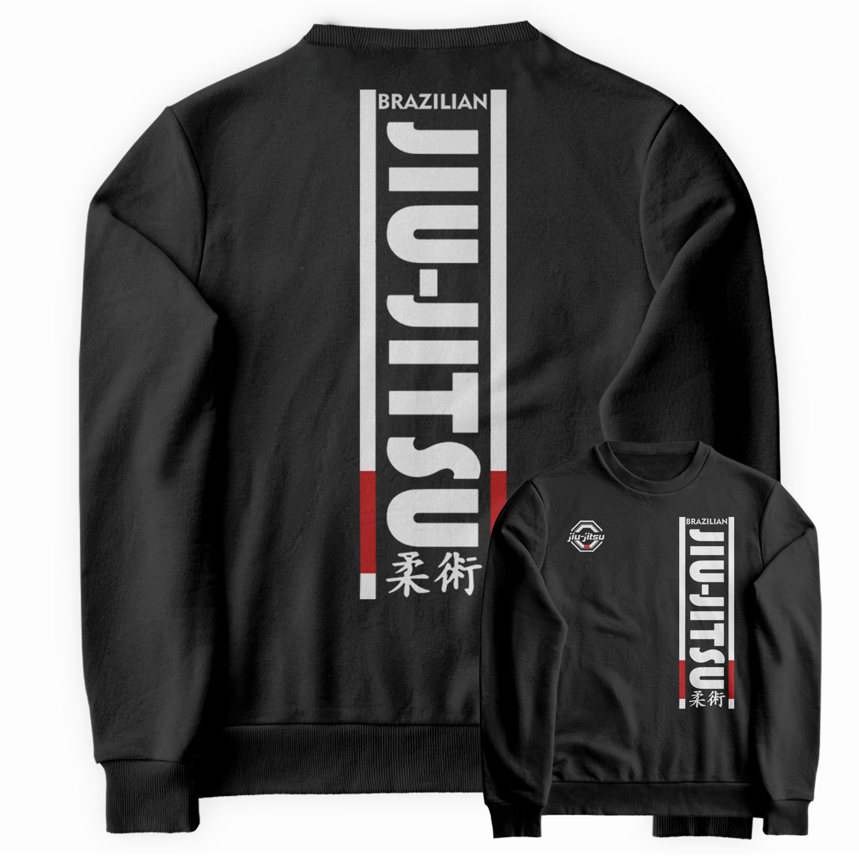 Blusa de Moletom Gola Redonda Brazilian Jiu Jitsu Artes Marciais
