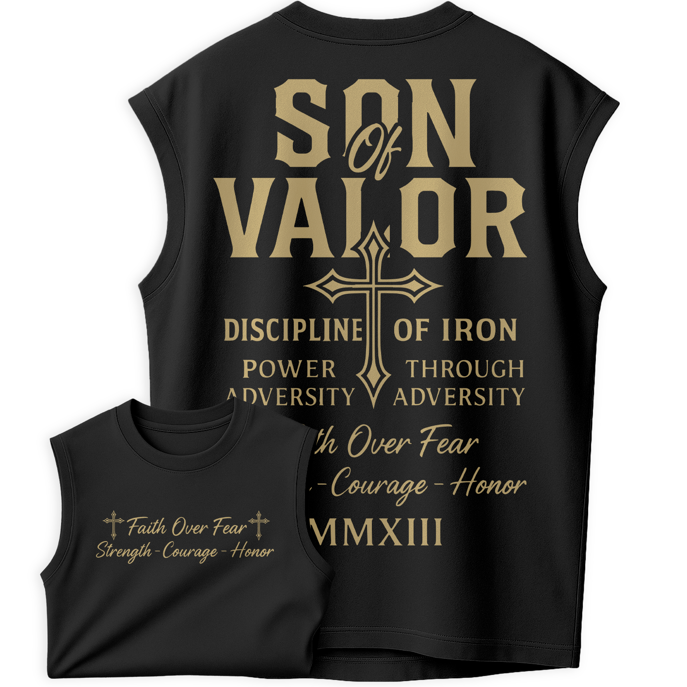 Regata Oversized Son Of Discipline and Valor Train Hard Street Academia