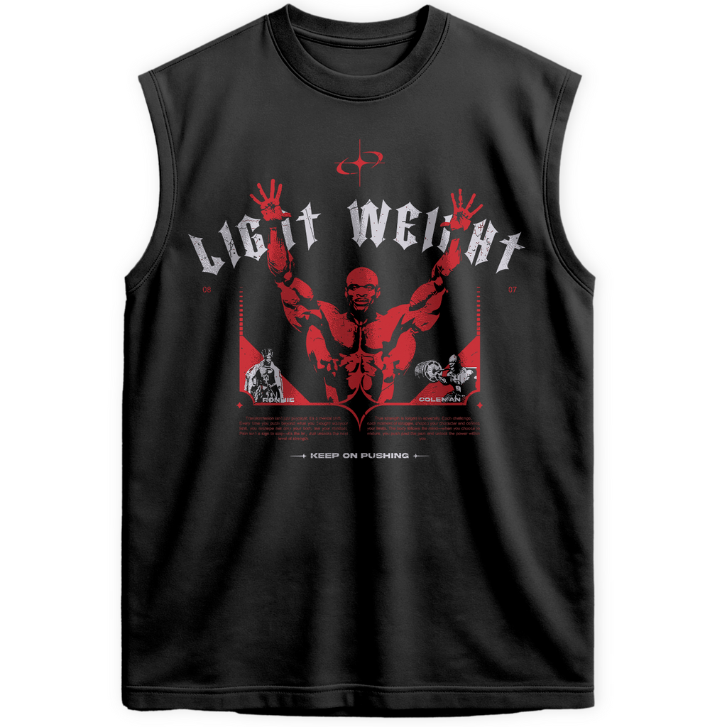 Regata Oversized Ronnie Coleman Train Hard Keep On Pushing